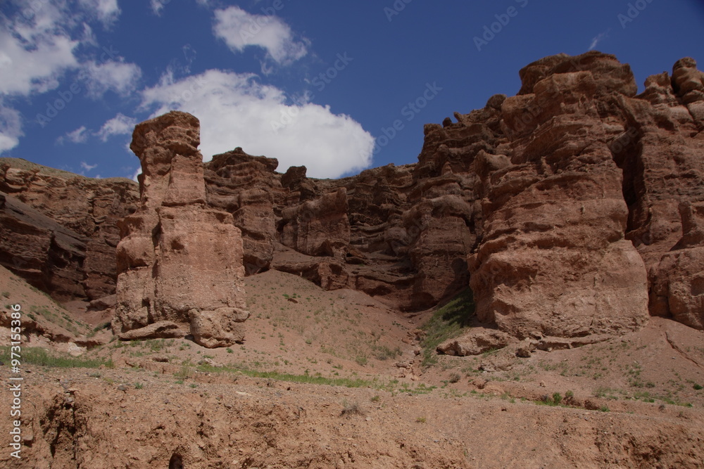 Natural patterns of canyon rocks processed by time and weather. Natural patterns of canyon rocks processed by time and weather.