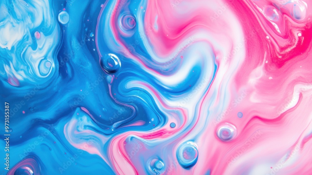 Abstract Colorful Swirl Design in Pink and Blue Abstract Colorful Swirl Design in Pink and Blue