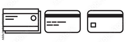atm card vector design in modern style, card for online payment and cash withdrawal, abstract vector set on a white background