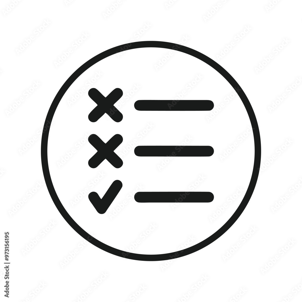 Check list, check mark, Check item, check mark icon vector logo template Check list, check mark, Check item, check mark icon vector logo template