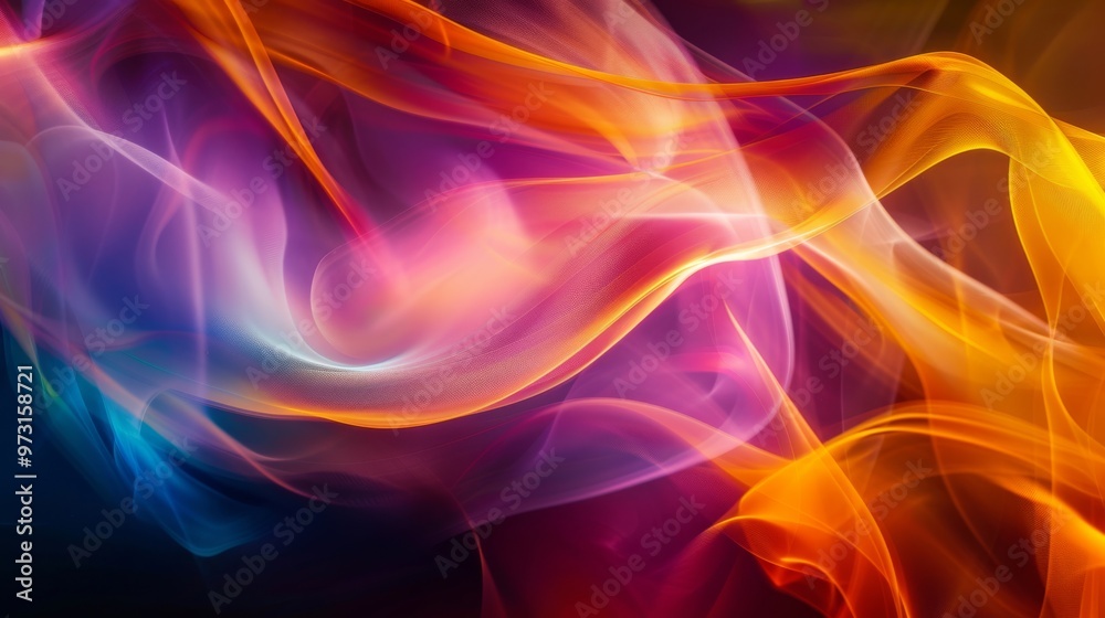 Vivid and flowing light patterns burst with energy and color, producing a vibrant, abstract scene with a sense of depth and movement. Close-up photo with clean background Vivid and flowing light patterns burst with energy and color, producing a vibrant, abstract scene with a sense of depth and movement. Close-up photo with clean background