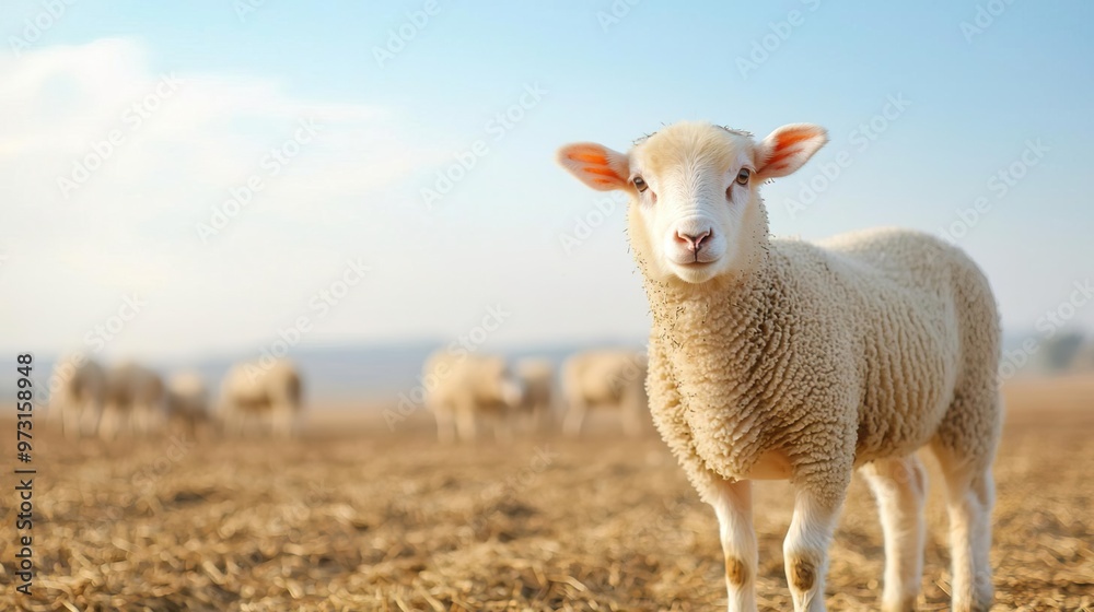 a farm with animals being fed and housed in clean and well-managed facilities. a farm with animals being fed and housed in clean and well-managed facilities.