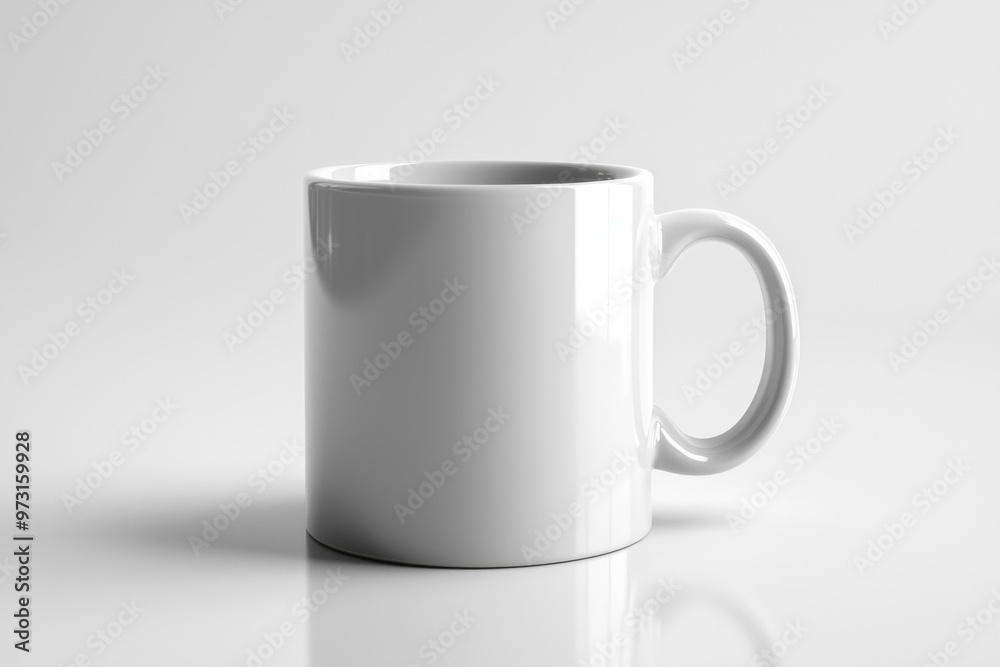 Coffee Mug Mockup on Isolated Background created with Generative AI