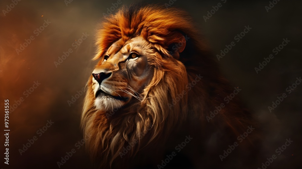 Fototapeta premium close up portrait of a lion