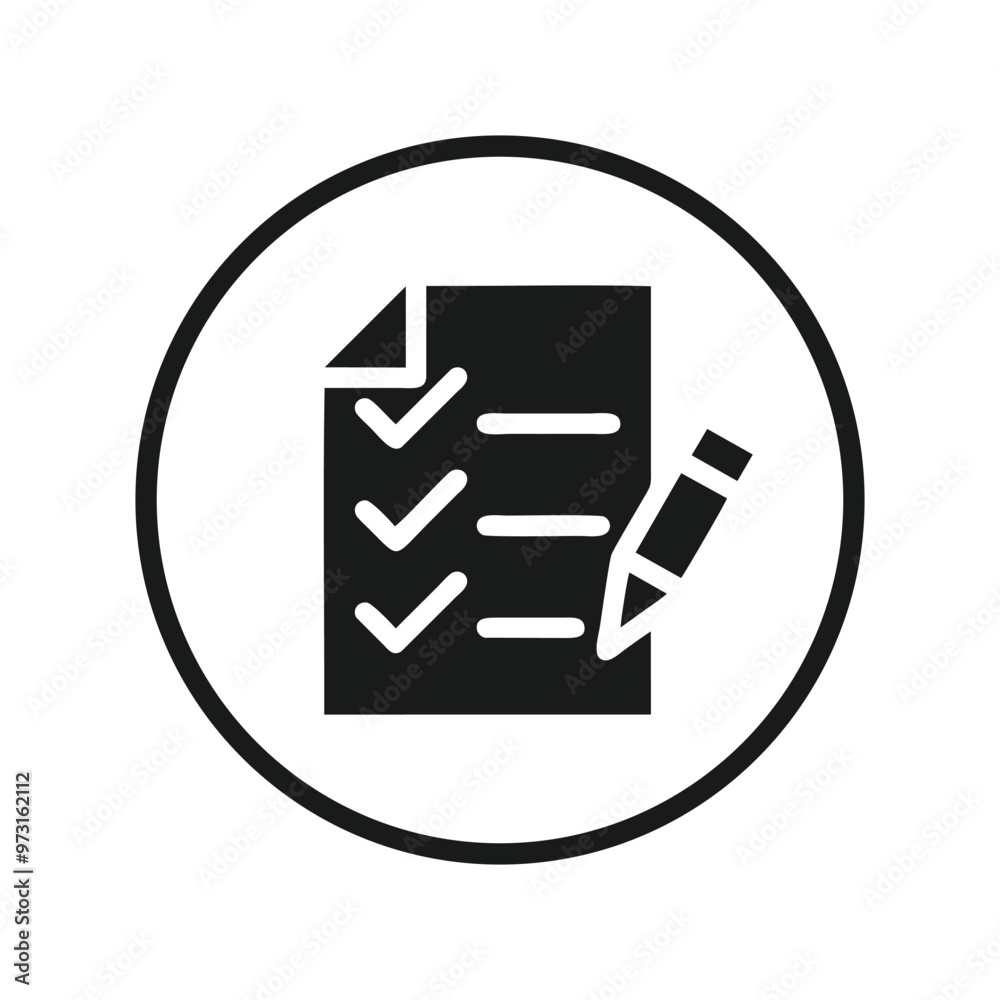 Check list, check mark, Check item, check mark icon vector logo template Check list, check mark, Check item, check mark icon vector logo template