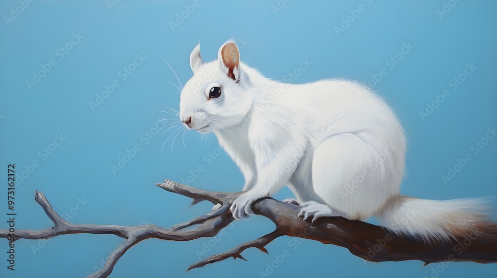 white squirrel on a branch white squirrel on a branch