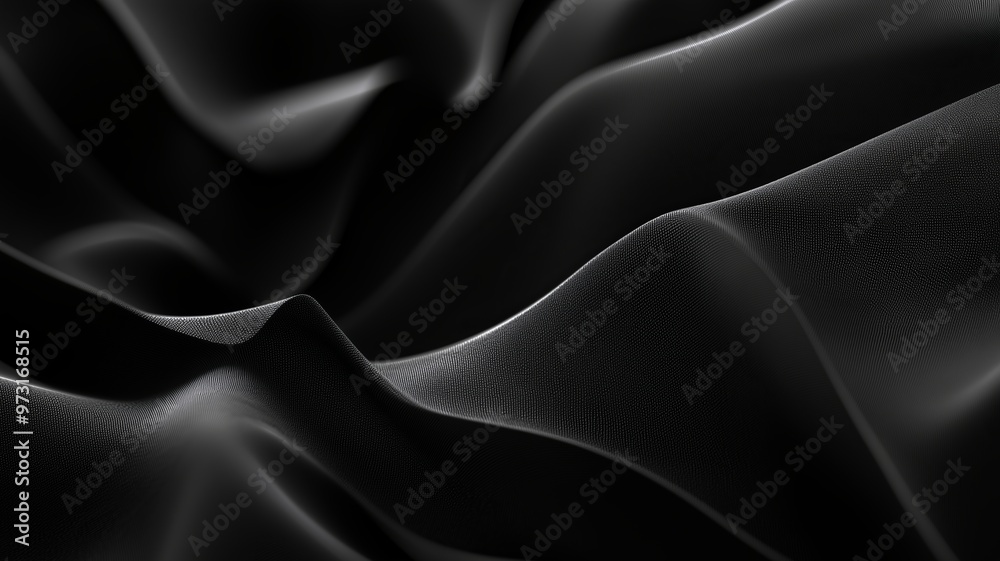 Fototapeta premium Monochromatic black abstract background with various textures, creating a visually engaging and dynamic composition. Simplicity and minimalism through tonal variation and texture.