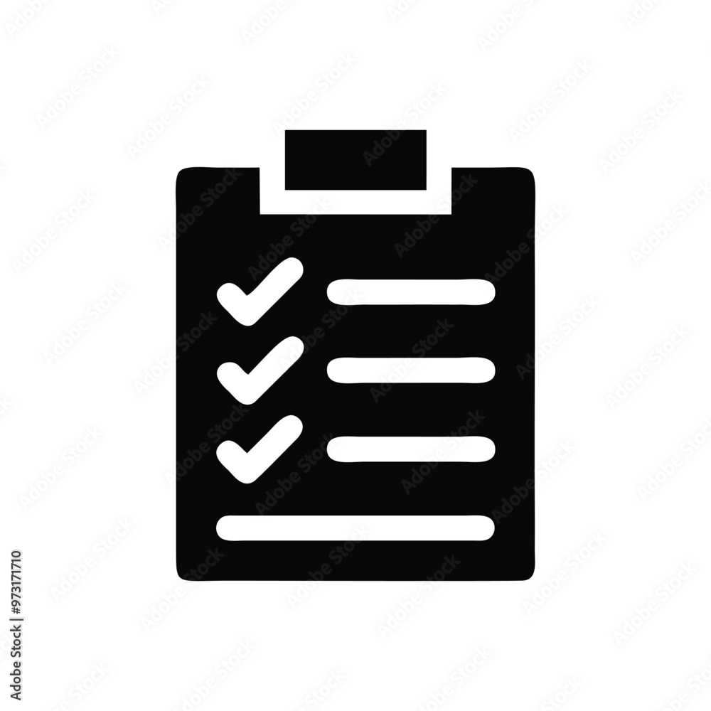 Check list, check mark, Check item, check mark icon vector logo template Check list, check mark, Check item, check mark icon vector logo template