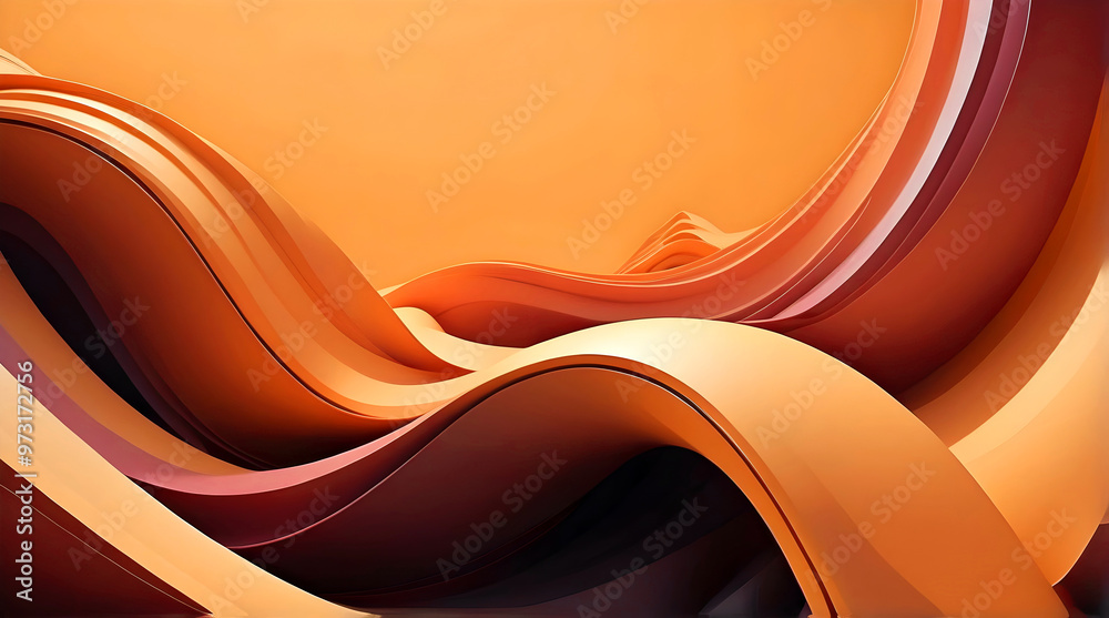 Modern abstract aesthetic background design, autumn colours, art wallpaper, template