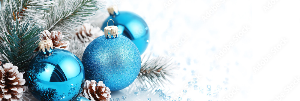 Polished Blue Christmas Balls and Silver Christmas Design with Sparkles
Polished Blue Christmas Balls and Silver Christmas Design with Sparkles