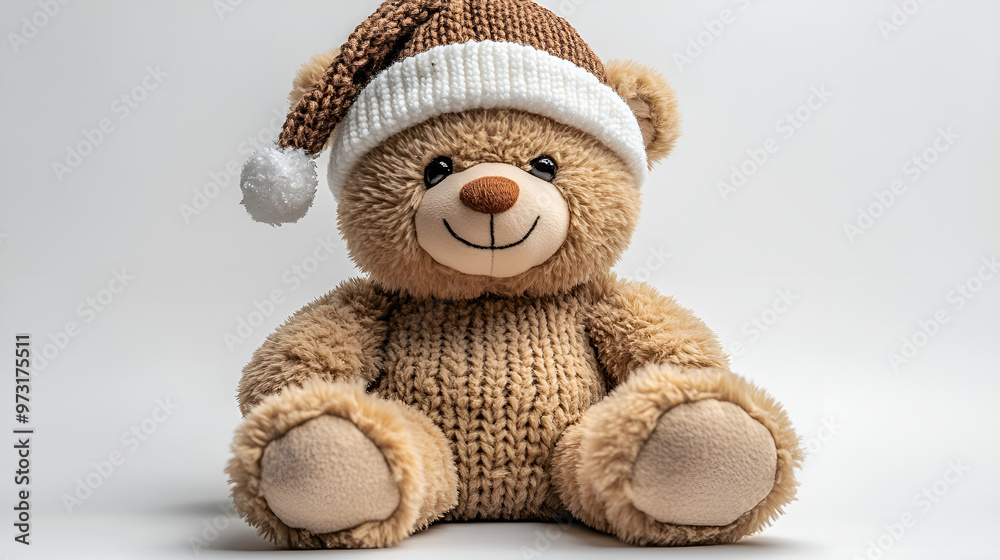 a stuffed bear wearing a hat
a stuffed bear wearing a hat