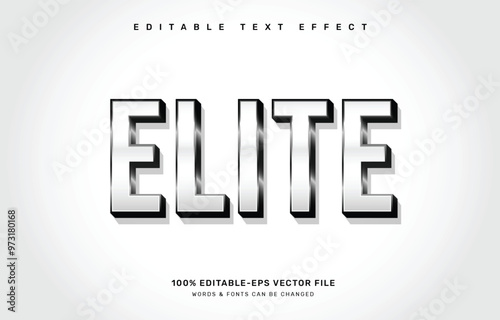Elite editable text effect template