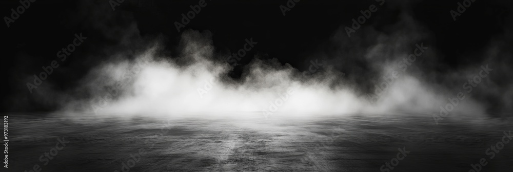 Smoke black ground fog cloud floor mist background steam dust dark white horror overlay. Ground smoke haze night black water atmosphere 3d magic spooky smog texture isolated transparent effect circle