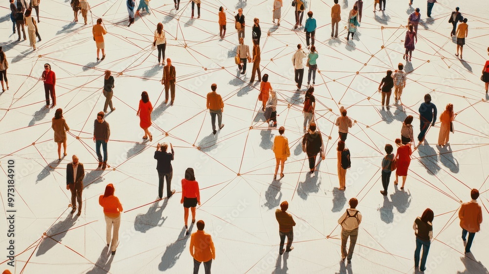© Johannes - Visual representation of a diverse network of people connected through social media