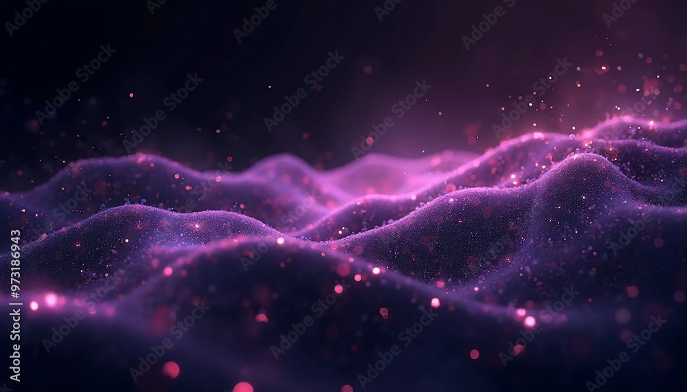 Fototapeta premium Shimmering cosmic light with vibrant ripples