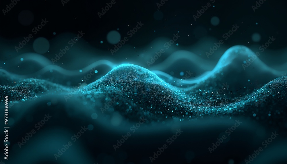 Cosmic field with abstract, shimmering designs Cosmic field with abstract, shimmering designs