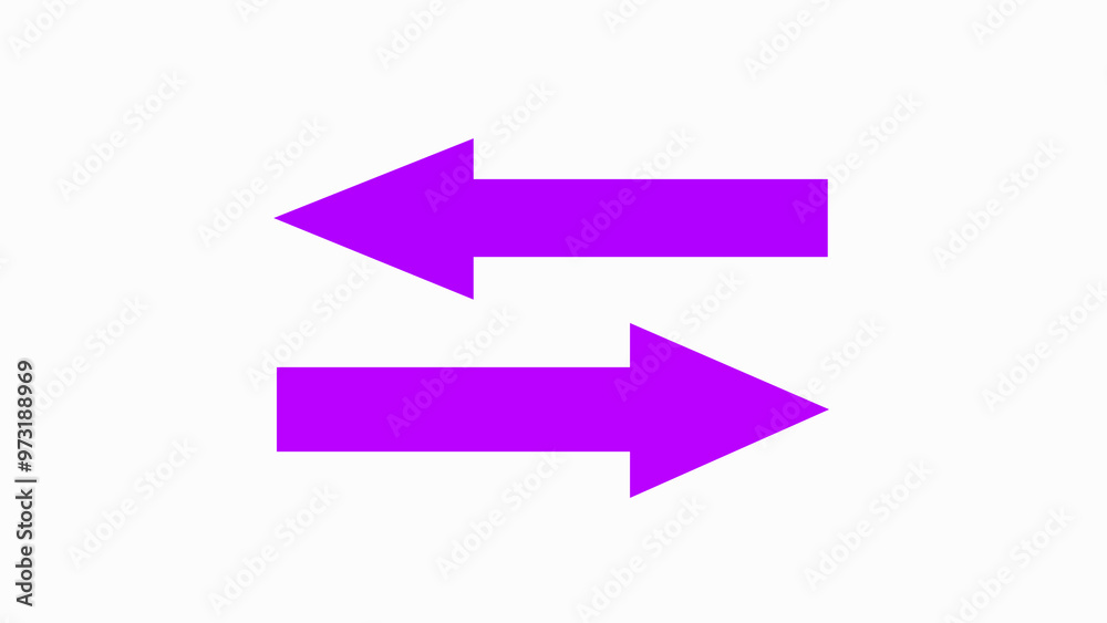 Left and right arrow pointer icon sign symbol in trendy flat style. Left and right arrow pointer icon sign symbol in trendy flat style.