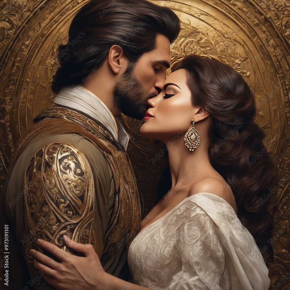 Sensual couple kiss. I Love You. Couple In Love. Romantic and love. Intimate relationship and sexual relations. Dominant man. Closeup mouths kissing