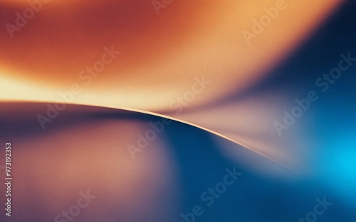 Abstract curve colors. Abstract background with a flowing curve, featuring warm and cool colors. photo