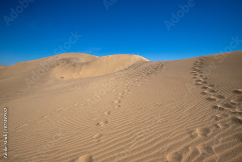 Maspalomas dunes on Gran Canaria, Canary Islands, Spain