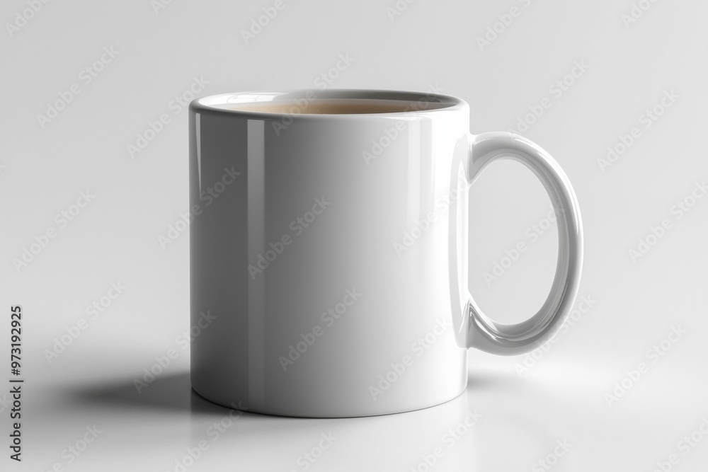 Coffee Mug Mockup on Isolated Background created with Generative AI