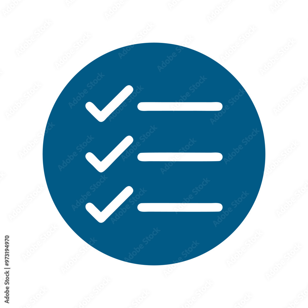 Check list, check mark, Check item, check mark icon vector logo template Check list, check mark, Check item, check mark icon vector logo template