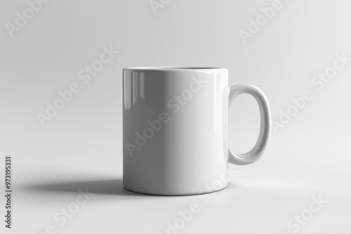 Coffee Mug Mockup on Isolated Background created with Generative AI