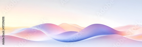 Abstract Wavy Background in Pastel Colors