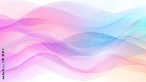 Abstract Pastel Wave Background