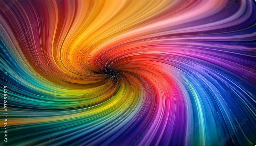 Abstract rainbow swirl background with depth of field for a dynamic look Abstract rainbow swirl background with depth of field for a dynamic look