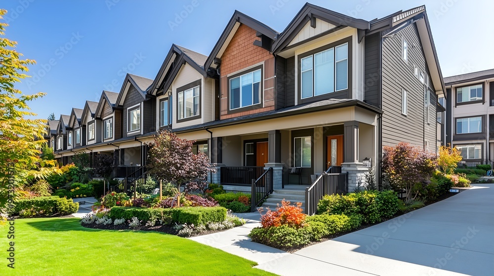 Modern Suburban Townhomes Modern Suburban Townhomes