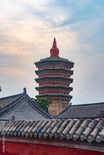 Wenfeng Pagoda of Tianning Temple in Anyang, Henan photo