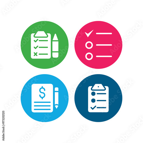 Check list, check mark, Check item, check mark icon vector logo template