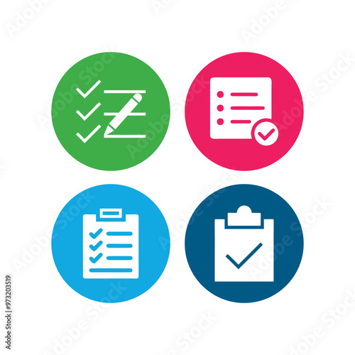 Check list, check mark, Check item, check mark icon vector logo template