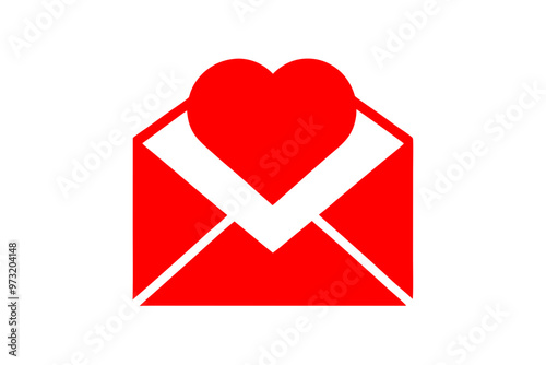 envelope with heart