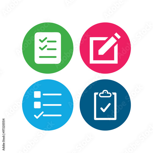 Check list, check mark, Check item, check mark icon vector logo template