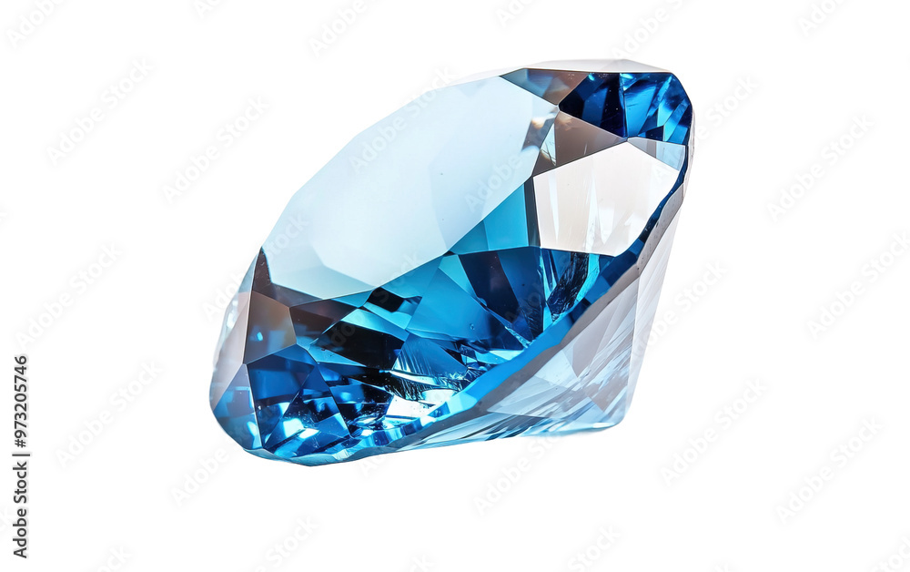 Blue colored of gemstone diamond isolated on white or transparent background Blue colored of gemstone diamond isolated on white or transparent background