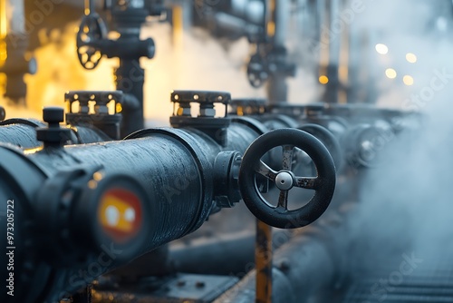 steam locomotive in the factory photo