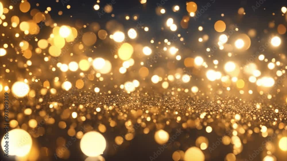 Golden Glitter and Bokeh Lights Golden Glitter and Bokeh Lights