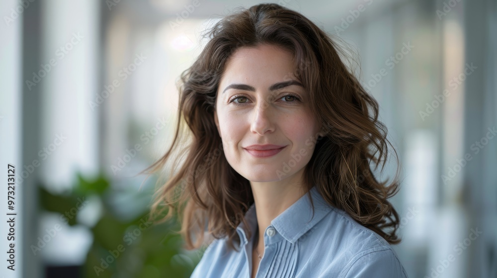 Portrait of a self-assured young businesswoman in an office, embodying ambition and determination for success in her entrepreneurial endeavors Portrait of a self-assured young businesswoman in an office, embodying ambition and determination for success in her entrepreneurial endeavors