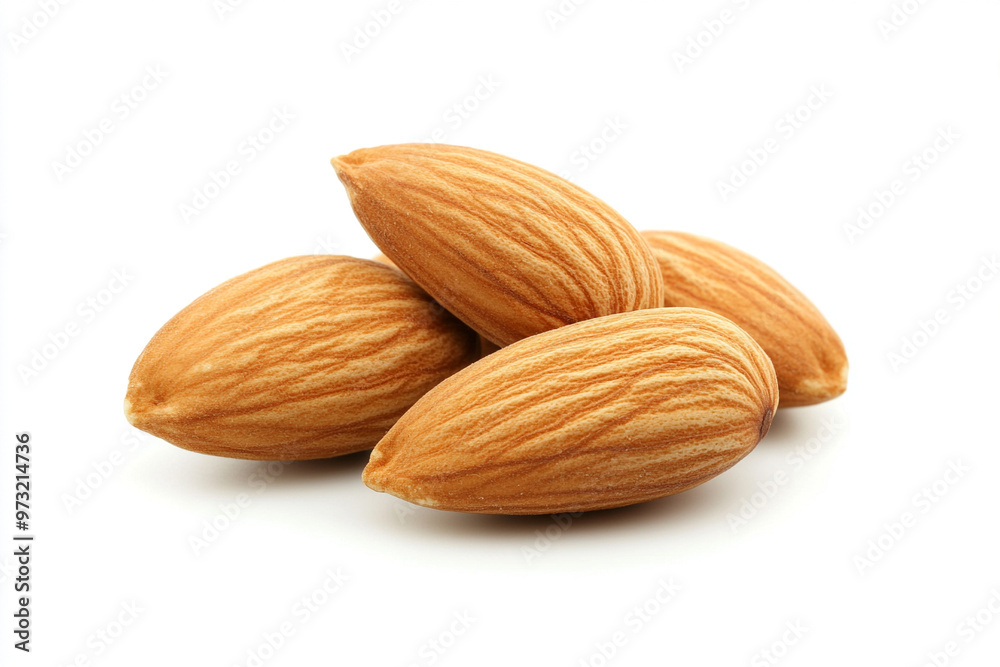 almonds isolated on white background almonds isolated on white background