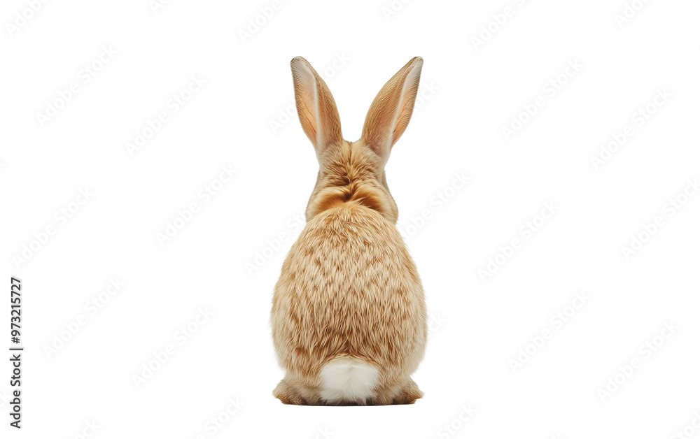 Fototapeta premium Brown bunny isolated on white or transparent background