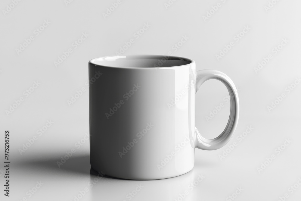 Obraz premium Coffee Mug Mockup on Isolated Background created with Generative AI
