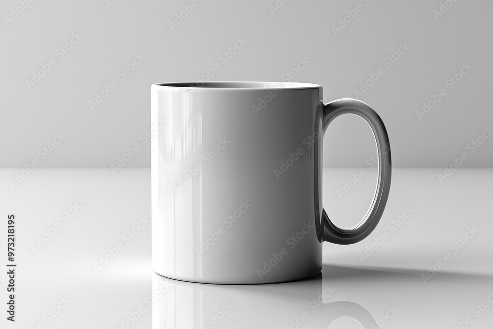 Obraz premium Coffee Mug Mockup on Isolated Background created with Generative AI