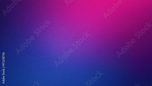 Vibrant Gradient Texture. Dynamic Transition from Deep Indigo Blue to Bright Neon Pink with Fine Textured Grain, Evoking Energy, Creativity, and Modern Aesthetic Design. Poster Banner With Copy Space