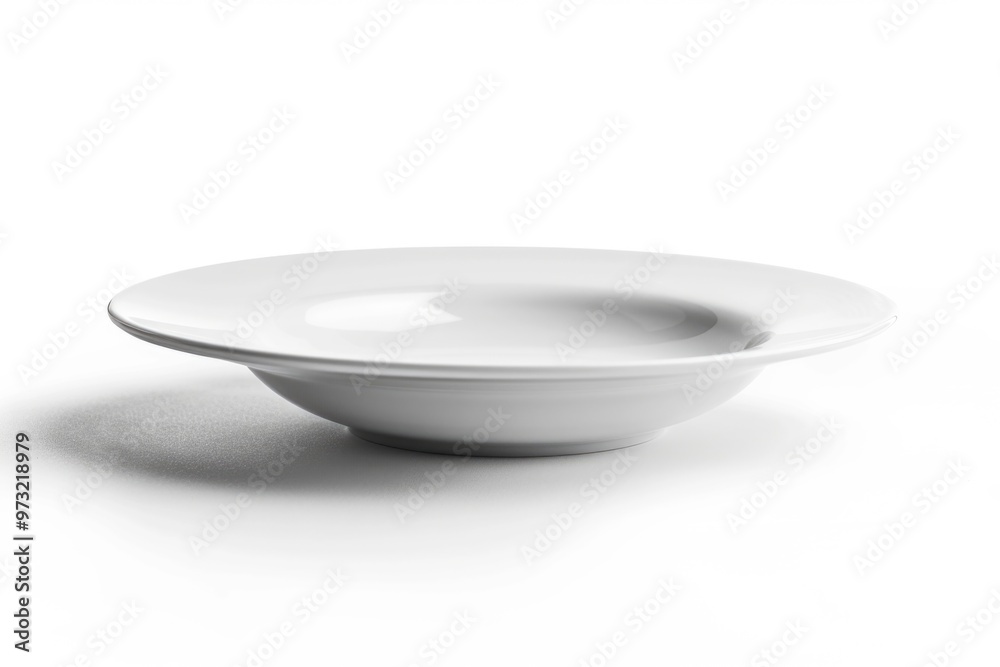 A simple white bowl placed on a white table, ideal for use in still life photography, food styling, or as a minimalist prop A simple white bowl placed on a white table, ideal for use in still life photography, food styling, or as a minimalist prop