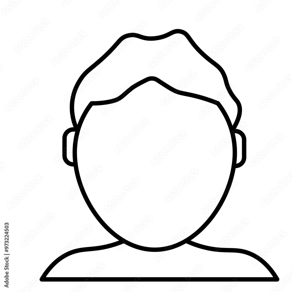 Head Vector Line Icon Design Head Vector Line Icon Design