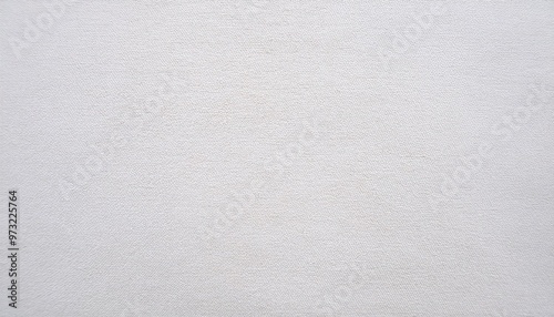 Close-up of a White Textured Fabric Canvas with Fine, Subtle Weaving Patterns, Capturing the Smooth and Minimalist Surface Perfect for Backgrounds or Creative Design Projects