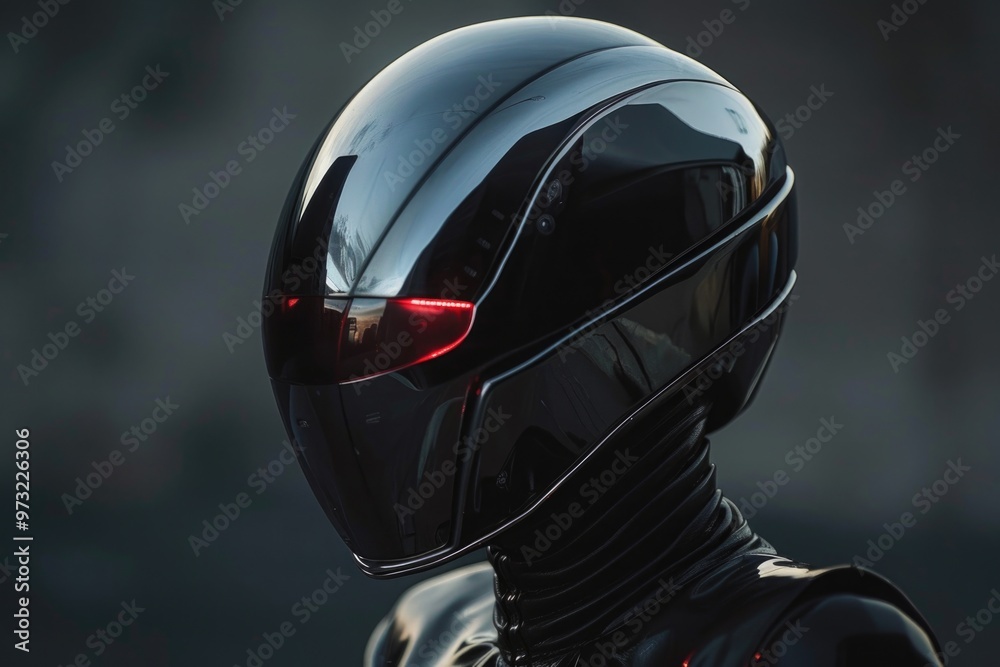 Close-up of a person wearing a helmet Close-up of a person wearing a helmet