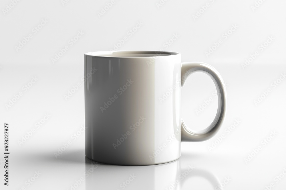 Obraz premium Coffee Mug Mockup on Isolated Background created with Generative AI